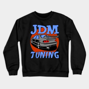 JDM Tuning Car Japan Gift T-Shirt Red Sun Crewneck Sweatshirt